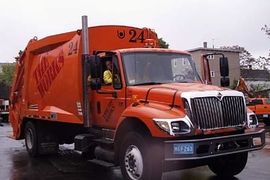 City of Cambridge truck that will be outfitted with diesel-emission controls through an EPA-funded collaboration between MIT and Cambridge.