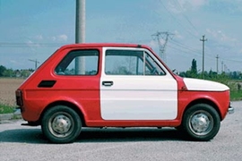 CAVS artist in residence Simon Starling's Fiat built in Turin, driven to Poland, and reconfigured with Polish parts.