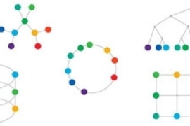 MIT associate professor Josh Tenenbaum and his former student, Charles Kemp, have developed a computer algorithm that can select the best type of structure to fit a set of data. Such structures, shown here, include linear order, rings and clusters.