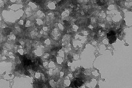 Disordered materials, such as this slice of amorphous silicon (a material often used to make solar cells), have been very difficult to model mathematically. New mathematical methods developed at MIT should help with such modeling. 