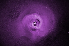 An X-ray image of the Perseus Cluster from NASA’s Chandra Observatory.