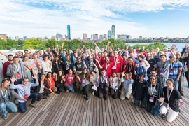 A three-day hackathon on campus brought together students and researchers from MIT and around Boston who developed functional fabric concepts to solve major issues facing soldiers in combat or training, first responders, victims and workers in refugee camps, and many others.