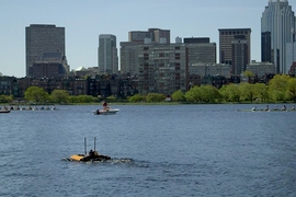 “They’re not working with a toy,” says Schmidt’s co-instructor, Research Scientist Michael Benjamin. “We feel it’s important that they learn how to extend the software — write their own sensor processing models and AI behavior. And then we set them loose on the Charles.”