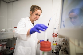 Ribbeck gives talks at the MIT Museum and Boston Museum of Science about her work, and she is also working on a children’s book starring a shape-shifting character made of mucus, highlighting the many roles that mucus plays in our bodies. 