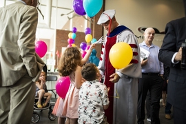 Graduates assembled at MIT’s Investiture of Doctoral Hoods, June 7, 2018.