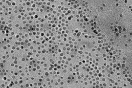 MIT researchers used these manganese oxide nanoparticles to catalyze the breakdown of water and the subsequent incorporation of oxygen into useful compounds called epoxides.  