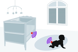 A new disposable, affordable “smart” diaper embedded with an RFID tag is designed by MIT researchers to sense and communicate wetness to a nearby RFID reader, which in turn can wirelessly send a notification to a caregiver that it’s time for a change.