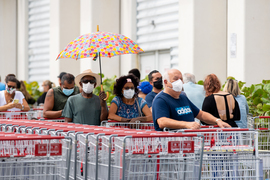 people in masks