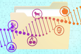 dna strand graphic