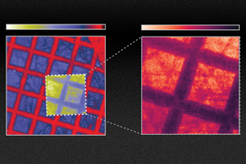 TEM grid on scotch tape